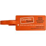 River recycled window luggage tag Orange