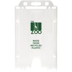Pierre recycled plastic card holder Transparent