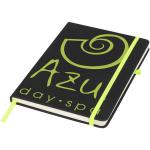 Noir medium notebook, black Black, lime