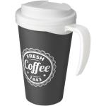Americano® Grande 350 ml mug with spill-proof lid Off white/silver