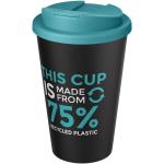 Americano® Eco 350 ml recycled tumbler with spill-proof lid Blue/black