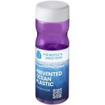 H2O Active® Eco Base 650 ml screw cap water bottle, purple Purple,white