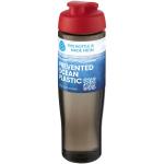 H2O Active® Eco Tempo 700 ml Sportflasche mit Klappdeckel, rot Rot,kohle
