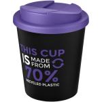 Americano® Espresso Eco 250 ml recycled tumbler with spill-proof lid, black Black, purple