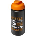 Baseline 500 ml recycled sport bottle with flip lid Black/gold