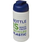 Baseline 500 ml recycelte Sportflasche mit Klappdeckel, Pastell Pastell, blau