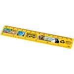 Refari 15 cm recycled plastic ruler Yellow