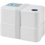 MIYO Pure Doppel-Lunchbox, antimikrobiell Weiß
