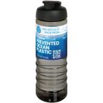 H2O Active® Eco Treble 750 ml Sportflasche mit Stülpdeckel, schwarz Schwarz,kohle