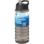 H2O Active® Eco Treble 750 ml Sportflasche mit Stülpdeckel, schwarz Schwarz,kohle