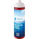 H2O Active® Eco Vibe 850 ml Sportflasche mit Stülpdeckel Rot/weiß