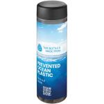 H2O Active® Eco Vibe 850 ml Wasserflasche mit Drehdeckel, schwarz Schwarz,kohle