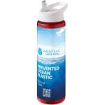 H2O Active® Eco Vibe 850 ml Sportflasche mit Ausgussdeckel Rot/weiß