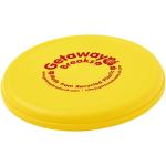 Orbit recycled plastic frisbee Gelb