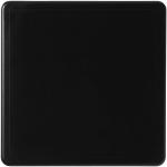 Terran square coaster with 100% recycled plastic Black