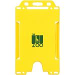 Pierre plastic card holder Yellow