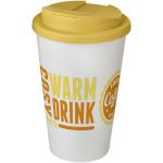 Americano® 350 ml tumbler with spill-proof lid White/yellow