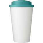 Brite-Americano® 350 ml Isolierbecher mit auslaufsicherem Schraubverschluss Pastell-blau/weiß