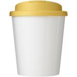 Brite-Americano® Espresso 250 ml Isolierbecher mit auslaufsicherem Schraubverschluss Weiß/gelb