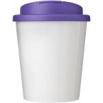 Brite-Americano® Espresso 250 ml tumbler with spill-proof lid White/purple