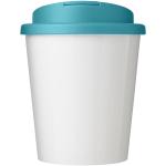 Brite-Americano® Espresso 250 ml tumbler with spill-proof lid White/aqua