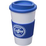 Americano® 350 ml insulated tumbler with grip Blue/white