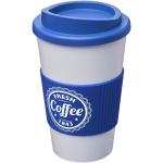 Americano® 350 ml Isolierbecher mit Schutzring Blau/weiß