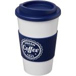 Americano® 350 ml insulated tumbler with grip Icewhite/indyblue