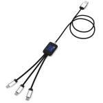 SCX.design C17 easy to use light-up cable, blue Blue,black