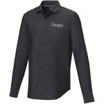 Cuprite Langarm Shirt aus GOTS-zertifizierter Bio-Baumwolle für Herren, schwarz Schwarz | XS