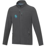 Amber men's GRS recycled full zip fleece jacket, graphite Graphite | XL