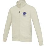 Galena 320 g/m2 unisex Aware™ recycled full zip sweater, oatmeal Oatmeal | XXS