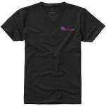 Kawartha short sleeve men's GOTS organic V-neck t-shirt, black Black | XS