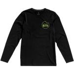 Ponoka long sleeve men's organic t-shirt, black Black | L