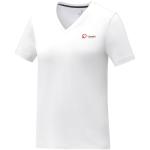 Somoto T-Shirt mit V-Ausschnitt für Damen, weiß Weiß | XS