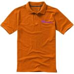 Calgary short sleeve men's polo, orange Orange | XS