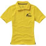 Calgary short sleeve women's polo, yellow Yellow | XS