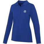 Calgary 180 g/m2 long sleeve women's polo, aztec blue Aztec blue | XS