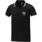 Amarago Polo mit abgesetztem Rand für Herren, schwarz Schwarz | M