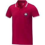 Amarago short sleeve men's tipping polo, red Red | XS