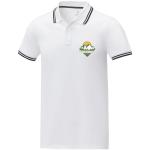 Amarago Polo mit abgesetztem Rand für Herren, weiß Weiß | L