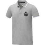 Amarago Polo mit abgesetztem Rand für Herren, heather smoke Heather smoke | XS