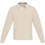 Clyde unisex organic rugby polo sweatshirt, oatmeal Oatmeal | XXS