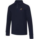 Apollo 245 g/m² long sleeve unisex half zip polo, navy Navy | 3XS