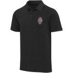 Calgary 200 g/m2 washed men's polo, black Black | XS