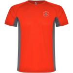 Shanghai short sleeve kids sports t-shirt, red dark lead Red dark lead | 4