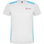 Detroit 130 g/m² short sleeve kids sports t-shirt, white, turquoise White, turquoise | 4