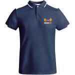 Tamil 150 g/m² short sleeve men's sports polo, navy/white Navy/white | M