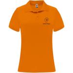 Monzha 150 g/m² short sleeve women's sports polo, fluor orange Fluor orange | L