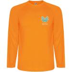 Montecarlo 150 g/m² long sleeve men's sports t-shirt, fluor orange Fluor orange | L